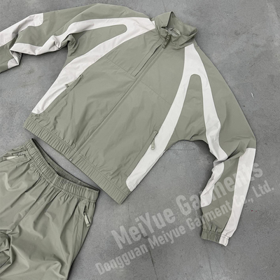 Heat Transfer Printing Windbreaker Tracksuit Unisex Jogging Suits Custom Lables