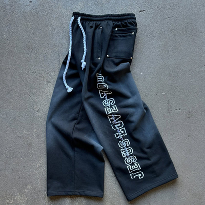 Custom Tracksuits Distressed Zip up Rhinestone Acid Wash Hoodie Jogger Set Vintage Sweat Suit Unisex Streetwear Sweatpants Set