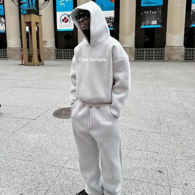 Custom Joggers Sweatsuit Unisex Heavyweight Fleece Cotton Hoodie Jogging Suits Sweatpants and Hoodie Set Tracksuits for Men