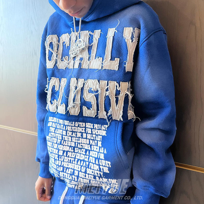Exquisite Personalised Embroidered Hoodies Mens Heavyweight Hoodies Anti Wrinkle