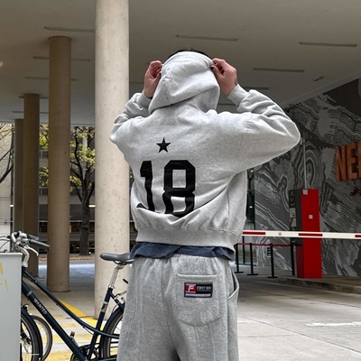 New Design Cropped Hoodie Custom Logo Double Zipper Hoodies Set Screen Print Boxy Sweatpants and Hoodie Set Tracksuit for Men