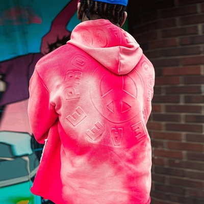 Custom 3D Embossing Logo Oversized Acid Wash Hoodie Embroidered Pullover Hoodies