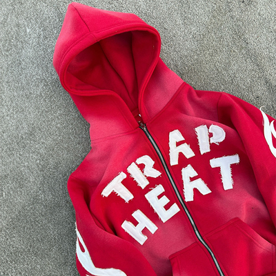 OEM Service Sun Faded Red Acid Wash Hoodie Men Oversized Hoodie Anti Pilling