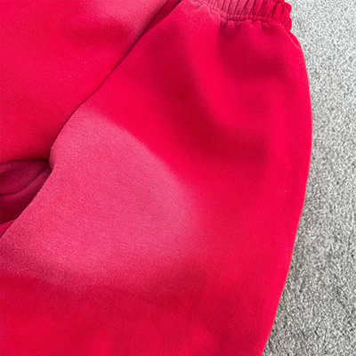 OEM Service Sun Faded Red Acid Wash Hoodie Men Oversized Hoodie Anti Pilling
