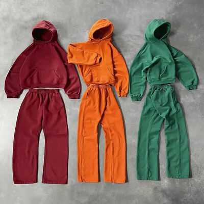 kaufen Custom Jogger Sweatsuit Unisex Blank Activewear Fleece Baumwolle Hoodie Jogging-Anzüge Sweatpants und Hoodie Set Tracksuits für Männer Online-Herstellung