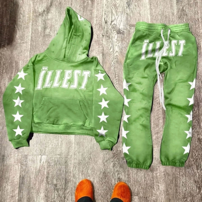 Custom Joggers Sweatsuit Unisex Acid Washed Fleece Cotton Hoodie Jogging Suits Sweatpants and Hoodie Set Tracksuits for Men