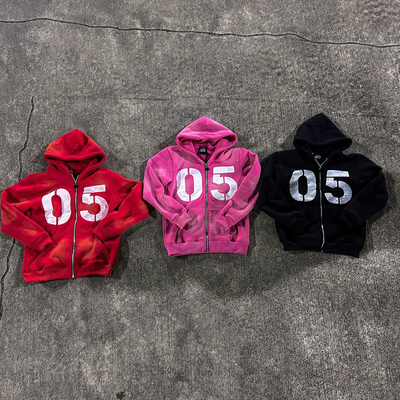 Custom Acid Wash Sweatsuit Unisex Heavyweight Fleece Cotton Hoodie Jogging Suits Sweatpants and Hoodie Set Tracksuits for Men