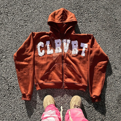 Custom Applique Embroidery Logo Distressed Unisex Hoodies Heavyweight Oversized Pullover Sun Faded Zip up Acid Wash Hoodie