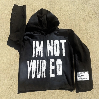 Plus Size Distressed Hoodie Stone Washed Hoodie 380 Grams - 500 Grams