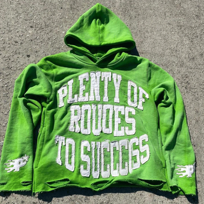 French Terry Slim Fit Oversized Distressed Hoodie Cut Edge Designer Crop Hoodie