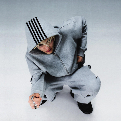Clothing Manufacturers Custom Stripe Design Zip up Hoodies Baggy Stacked Sweatpants Joggers Sweat Suits Set Tracksuits for Men