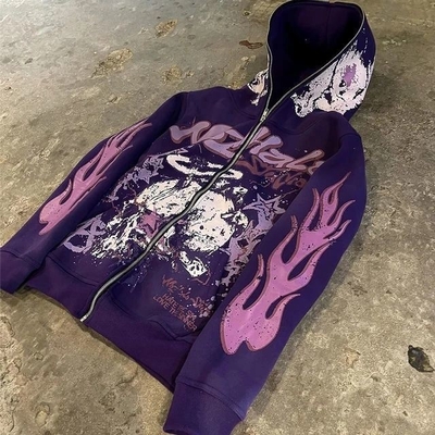 Oversized Digital Print Hoodie Pullover 100% Cotton 500Gsm Men Fleece Hoodies