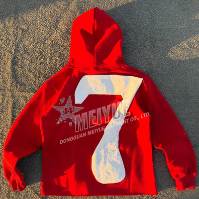 Custom Manufacturer Puff Printing Cropped Hoodie Logo Mens Unisex Streetwear 500 Gsm Cotton French Terry Hoodies