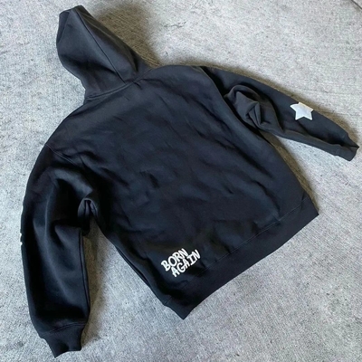 Custom Manufacturer 3d Puff Printing Hoodie Pullover Cotton Fleece Heavyweight No Strings Hoodies Sweatshirt Men Streetwear