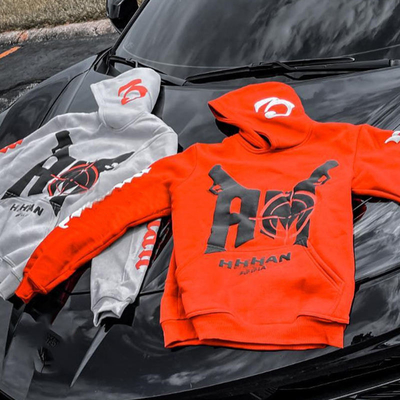 Custom Logo Puff Print Hoodies 100% Cotton Heavyweight Oversized Hoodie No Strings