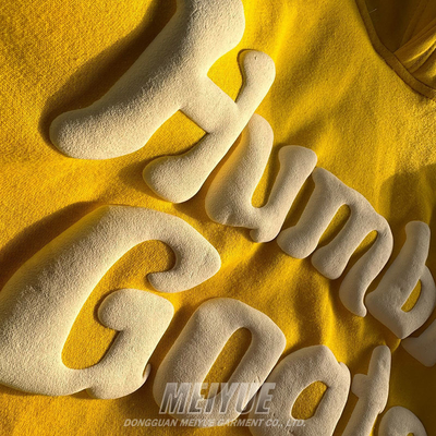 Streetwear Custom French Terry Hoodie Puff Print Hoodie 500gsm Unisex