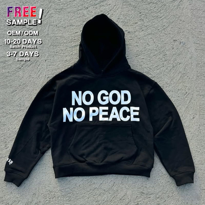 Clothing Manufacturers Custom 3D Puff Printed Logo Plain No String Hoodie Heavyweight Hoodies Pullover Acid Wash Hoodie Men