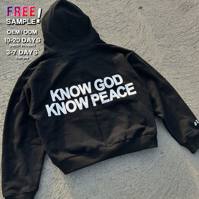 Clothing Manufacturers Custom 3D Puff Printed Logo Plain No String Hoodie Heavyweight Hoodies Pullover Acid Wash Hoodie Men