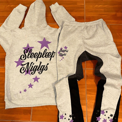 Silkscreen Printing Logo Mens 2 Piece Tracksuit Tech Fleece Jogger Sets Antistatic