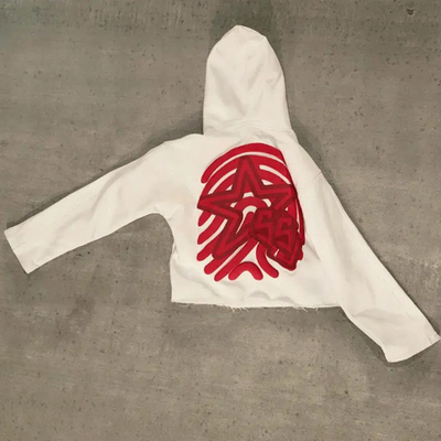 Raw Hem Cut Edge Streetwear Blank Hoodies Unisex French Terry Hoodies Regular Sleeve