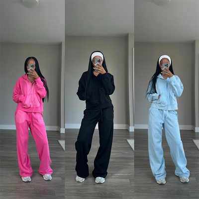 Premium Womens Streetwear Tracksuit Yoga Activewear Set Sustainable Shock Absorbent