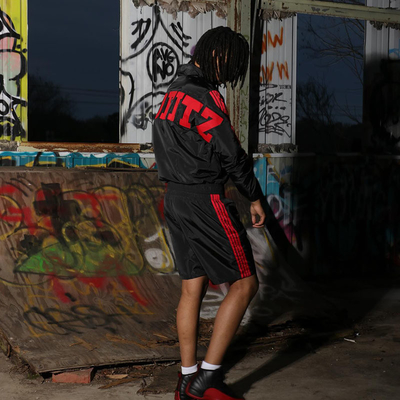 Custom Men Sets Two Piece Custom Dtg Print Zip up Nylon Two Piece Joggers Short Set Windbreaker Shorts and Jacket Tracksuit