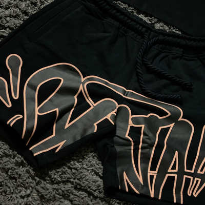 Custom Vintage Short Set Acid Wash Print Boxy T Shirts Cotton Streetwear Shorts T-Shirt Puff Print Crop Tshirt and Shorts Set
