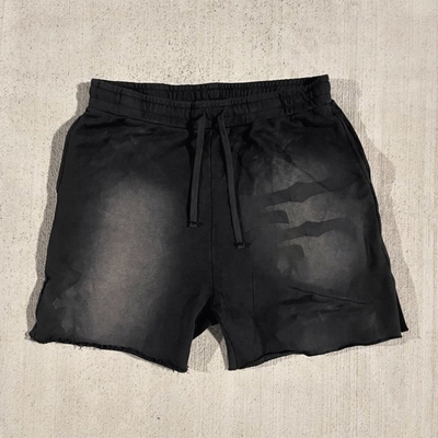 Summer Screen Print Logo Tee Acid Washed Vintage Cotton Shorts Streetwear Joggers Suits Tshirt and Shorts Set Men Custom Logo