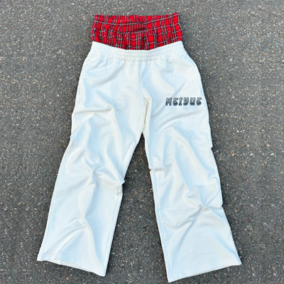 Oem Crop Screen Print T Shirt Drop Shoulder Boxy Tee Double Waist Baggy Sweat Pants Summer Streetwear Sweatpants and Tshirt Set