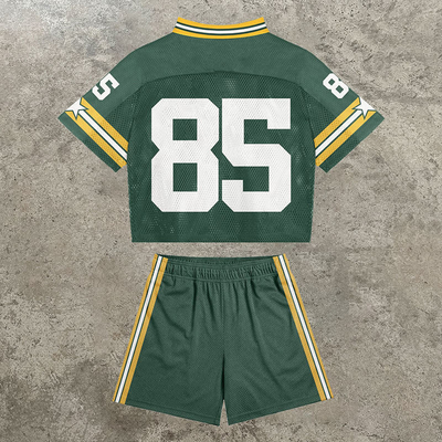 Custom Jersey Sweatsuit Professional American Football Team Uniform Custom Sublimated Mesh Adult American Football Uniforms Set