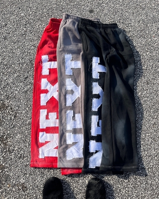 Custom Men's Sweatpants Embroidered Patch Streetwear Tracksuit 2-Piece Tracksuit Set Letter Applique Embroidery OEM Design