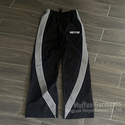 Custom Logo Joggers Pants Men Striped Sweat Pant Manufacturer Baggy Trousers High Quality French Terry Cotton Sweatpants for Men