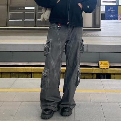 Flared Baggy Oversized Streetwear Jogger Pants
