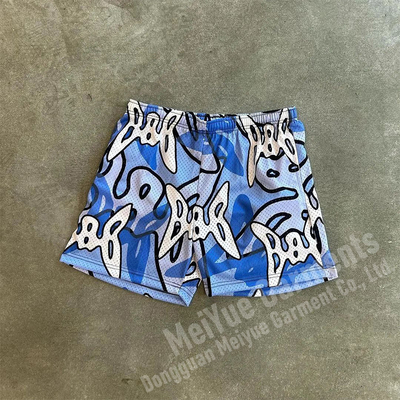 Custom Shorts Mesh Plus Size Men's Streetwear Dtg Screen Graphic Logo Shorts Basketball 5 Inch Inseam Jogger Shorts for Men