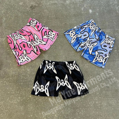Custom Shorts Mesh Plus Size Men's Streetwear Dtg Screen Graphic Logo Shorts Basketball 5 Inch Inseam Jogger Shorts for Men