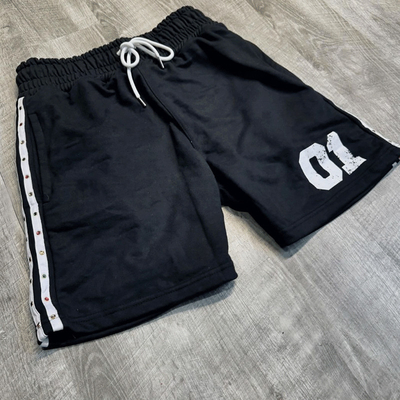 Custom Logo Acid Wash Raw Edgs Vintage Plain French Terry Men's Shorts Cotton Fleece Shorts Jogger Sports Quick Dry Shorts