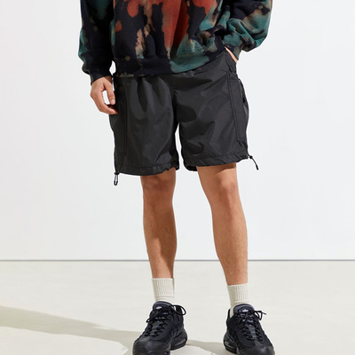 Wholesale Custom LOGO Mens Summer Casual Elastic Waist Short Pants Nylon Cargo Utility Shorts