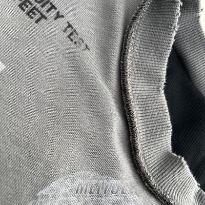 Custom DTG Print Logo Double Layer Waffle Long Sleeve 100% Cotton Tshirt Streetwear Men Oversized Sweatshirt T Shirt for Men