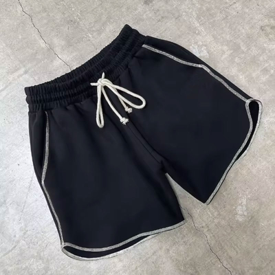 Custom Jogger Logo Gym Shorts High Quality Cotton Running Sports Pull Rope Sports Casual Hip Men's Shorts