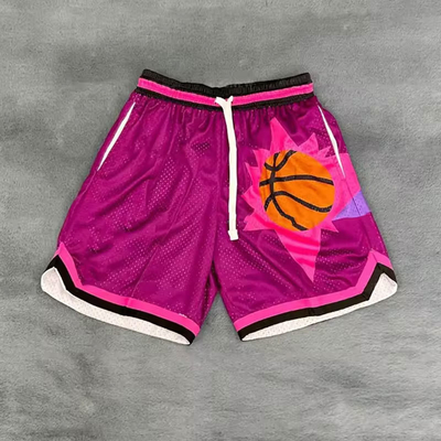 OEM Custom Logo Gym Men's Basketball Shorts High Quality Fitness Jogging Ventilate Mesh Sports Shorts for Men