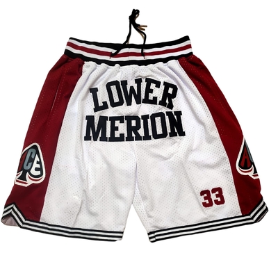 Custom Logo Breathable Mesh Basketball Shorts Drawstring Retro Casual Fashion Athletic Wear Short With Pockets for Men Women