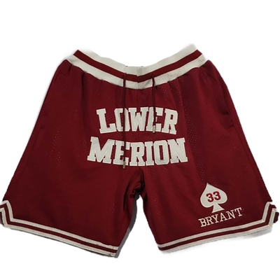 Custom Logo Breathable Mesh Basketball Shorts Drawstring Retro Casual Fashion Athletic Wear Short With Pockets for Men Women