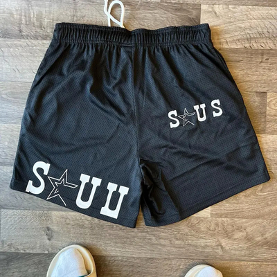 Mei Yue Jogger Basic Fitness Polyester Mesh Shorts Logo Custom Printed Varsity Shorts for Men Sublimation Mesh Shorts