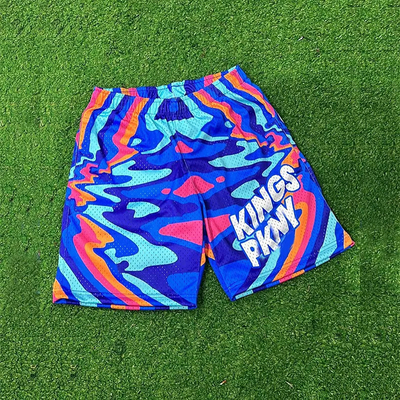 Mei Yue Jogger OEM Custom Gym Running Fitness Cotton Sweat Shorts Letter Printed Double Layer Inseam Summer Mesh Shorts for Men