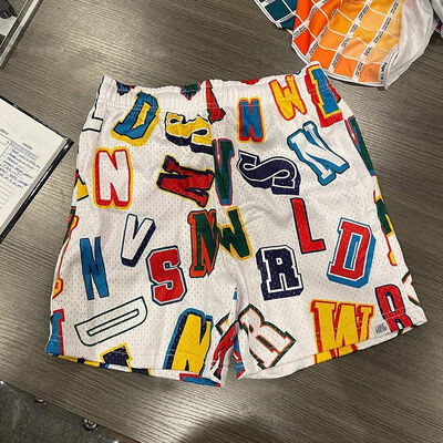 Αγορά Προσαρμοσμένο λογότυπο Sublimation Print Jogger Mens Αθλητικό Streetwear Αθλητικά μισά παντελόνια Quick Dry Fitness Gym Mesh Shorts 5 Inch Inseam ηλεκτρονική κατασκευή