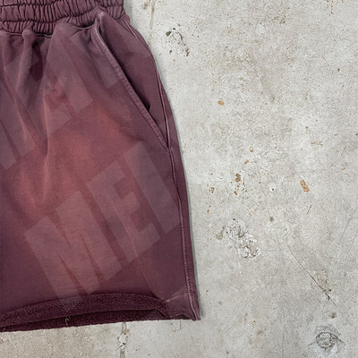 Solid Color Mens French Terry Shorts  Acid Washed Streetwear Outfits Shorts