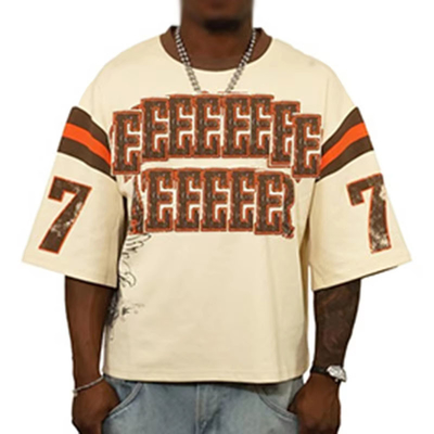 Oem Clothing Manufacturer Custom Jersey Hip Hop Style Oversize Print Baggy Shirts Sports Wear Heavyweight Boxy Tee Shirt for Men