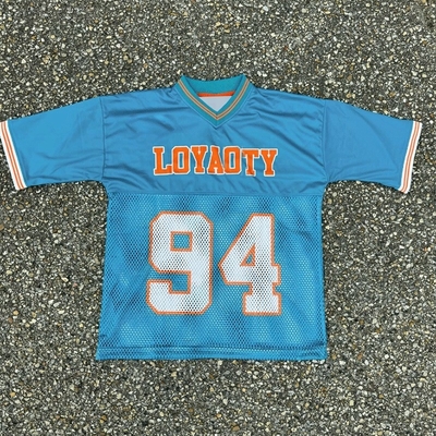Custom Jersey Logo Summer Cropped Boxy T Shirt Quick Dry Oversized Waterproof Soccer Football  Mesh Jersey T-shirt for Men
