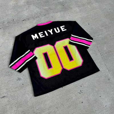Custom Jersey T Shirt Logo Custom OEM Wholesale Drop Shoulder Basketball Sports Summer Oversized Mesh Jersey T-shirt for Men