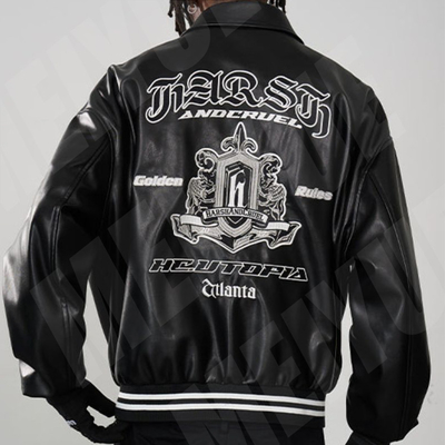 Customizable Unisex  Varsity Jacket Mens Streetwear Stretch OEM Service
